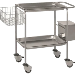 Poubelle inox Hidemar pour chariot de soins H16 et H17