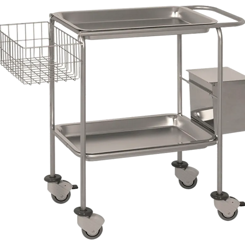 Poubelle inox Hidemar pour chariot de soins H16 et H17