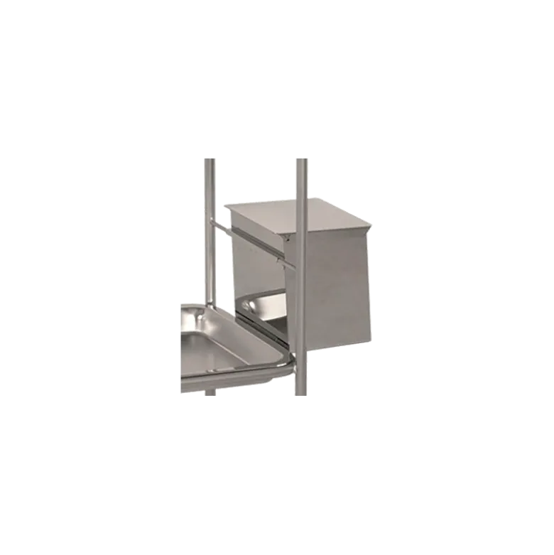 Poubelle inox Hidemar pour chariot de soins H16 et H17