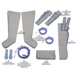 Pressotherapie Winelec Press4 + 2 bottes + manchon + ceinture abdominale