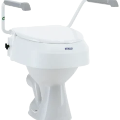 Rehausse WC avec accourdoirs Invacare Aquatec 900