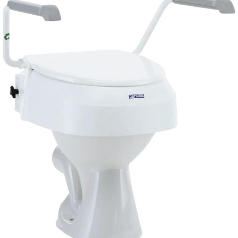 Rehausse WC avec accourdoirs Invacare Aquatec 900