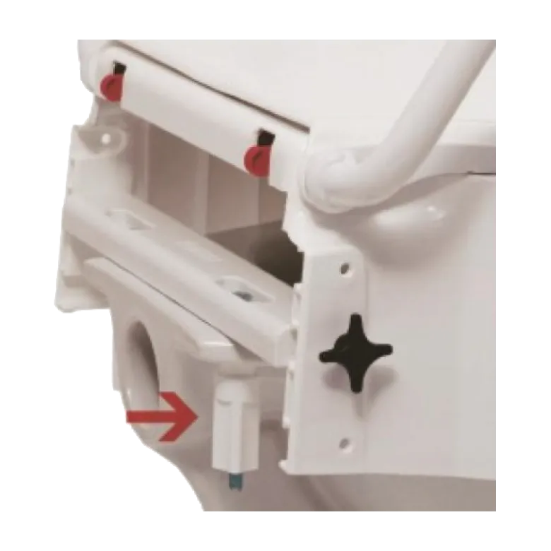 Rehausse WC avec accourdoirs Invacare Aquatec 900