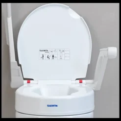 Rehausse WC Invacare Aquatec 90000 (accoudoirs + couvercle)