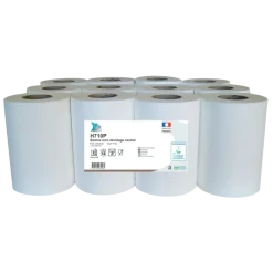 Rouleaux de papier essuie-mains dévidage central Global Hygiène Ecolabel 20 x 25 cm (lot de 12)