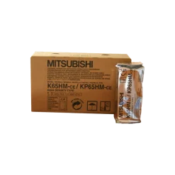 Rouleaux de papier thermique Mitsubishi K65HM/KP65HM (boite de 4)