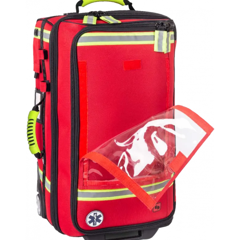 Sac urgence "Oxygène" Emerair Elite Bags à roulettes (noir ou rouge)