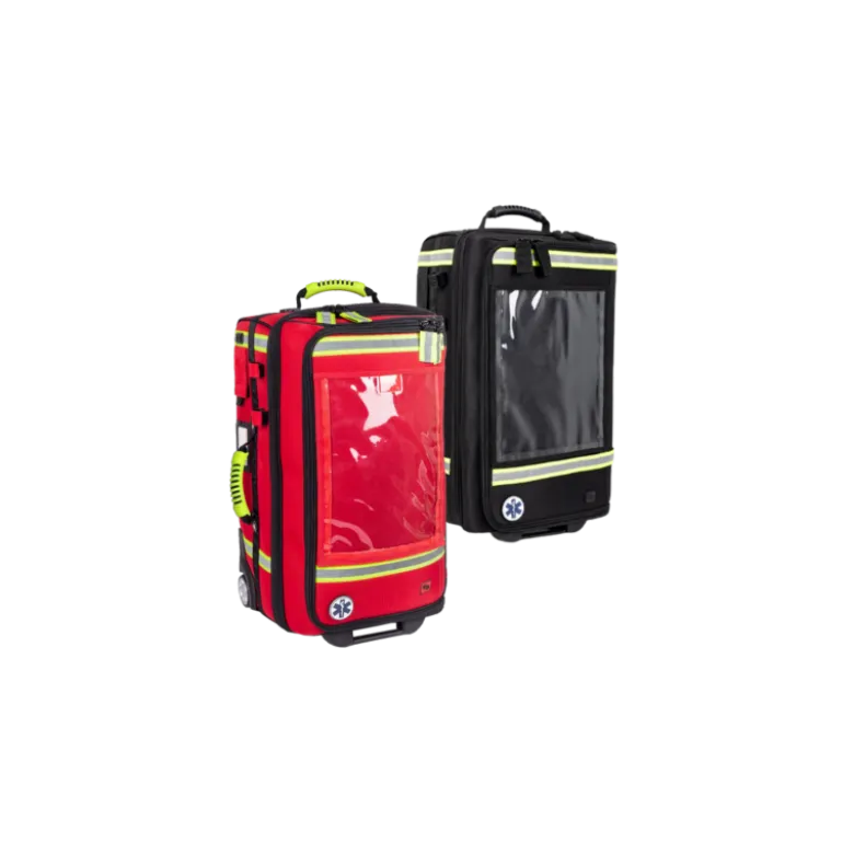 Sac urgence "Oxygène" Emerair Elite Bags à roulettes (noir ou rouge)