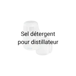 Sel détergent pour distillateur d'eau