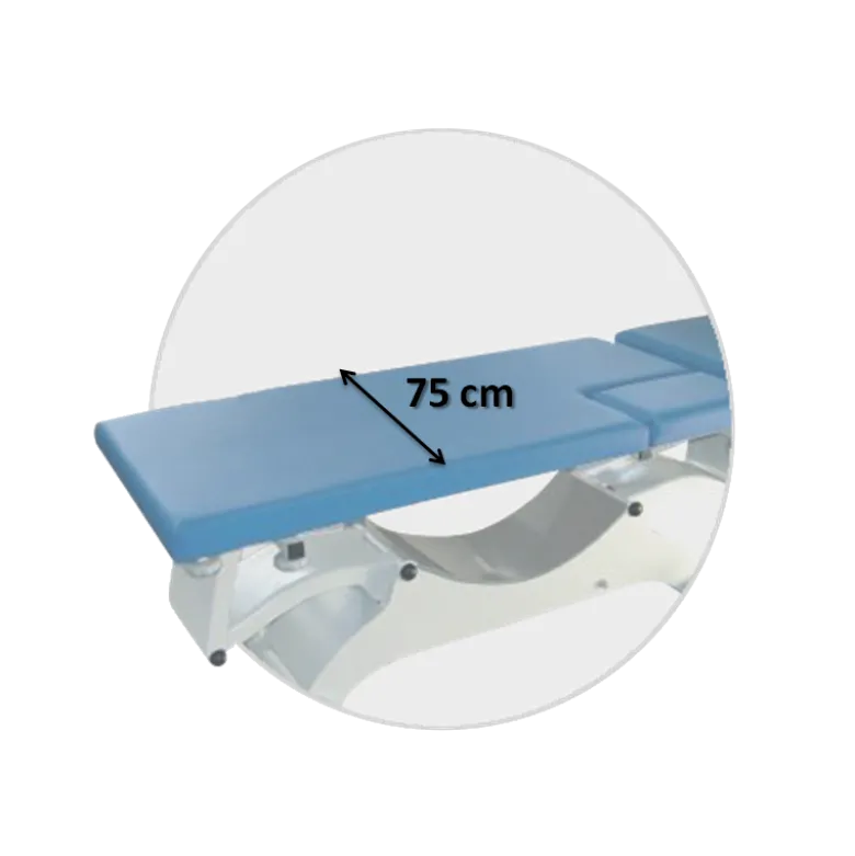 Sellerie largeur 75 cm pour divan d'examen Promotal Quest Cardio