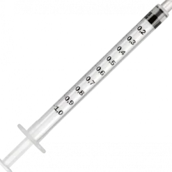 Seringues 3 pièces à tuberculine PIC 1 ml sans aiguille (boite de 160)