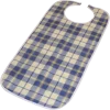 Serviette bavoir de protection pour adulte (vinyl/coton)