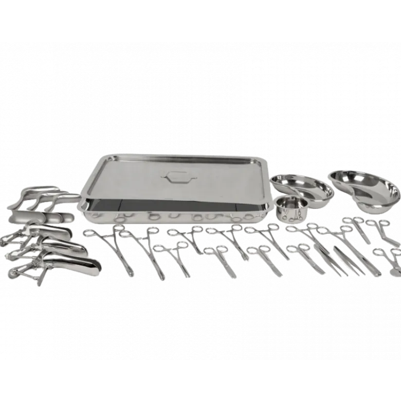 Set d'instrumentation inox pour accouchement