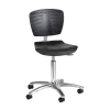Siège médical ergonomique noir Carina base aluminium