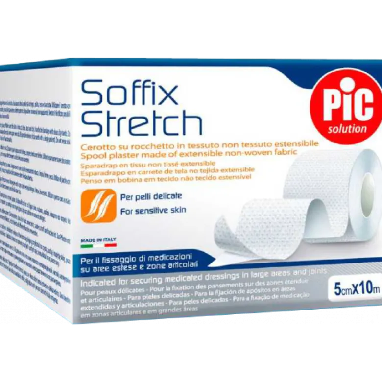 Sparadrap extensible PIC Soffix Stretch - 5 cm x 10 m (1 rouleau)