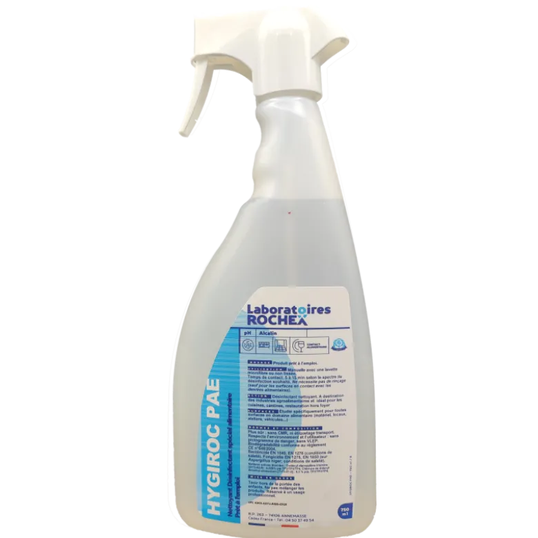 Spray désinfectant dégraissant Hygiroc PAE (750ml)
