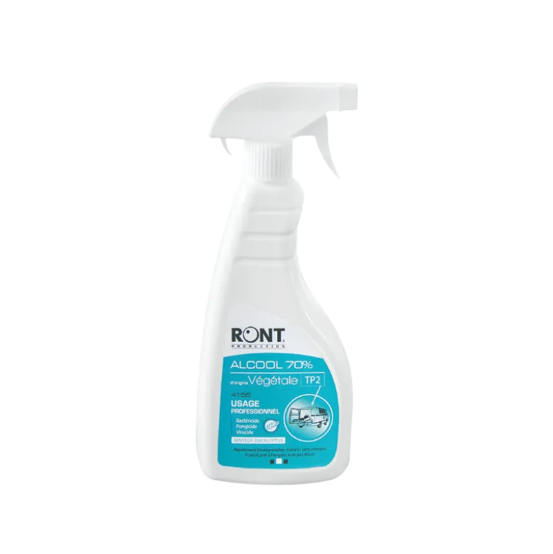 Spray désinfectant professionnel Ront - Alcool 70% d'origine végétal
