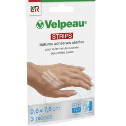 Sutures adhésives stériles LR Velpeau Strips