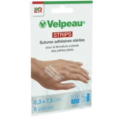 Sutures adhésives stériles LR Velpeau Strips