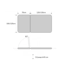 Table de bobath électrique Mobercas CE-BOBATH-0120-R (1 moteur)