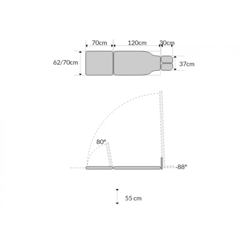 Table de verticalisation électrique Mobercas CE-2120-PI