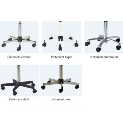 Tabouret de laboratoire Carina 63 en polyuréthane noir