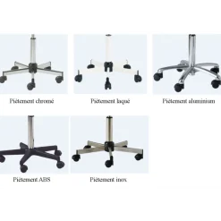 Tabouret de laboratoire Carina 64 polyuréthane noir