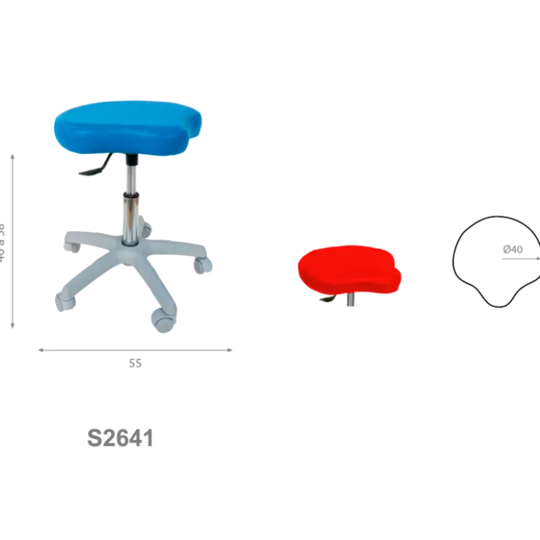 Tabouret médical bicyclette Ecopostural S2639, S2640, S2641 et S2642