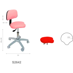 Tabouret médical bicyclette Ecopostural S2639, S2640, S2641 et S2642