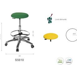 Tabouret médical Ecopostural S5610