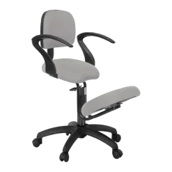 Tabouret médical érgonomique Ecopostural S2602 - base plastique et appui-genoux fixe