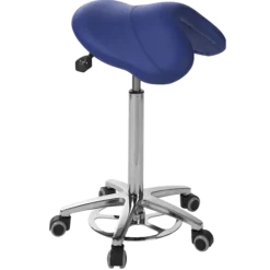 Tabouret médical selle de cheval Ecopostural S566 base alu