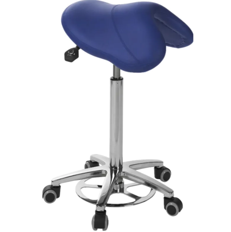 Tabouret médical selle de cheval Ecopostural S566 base alu