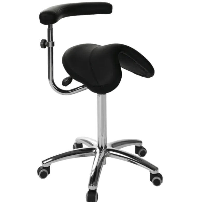 Tabouret médical selle de cheval Ecopostural S566 base alu