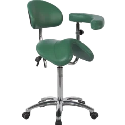 Tabouret médical selle de cheval Ecopostural S566 base alu