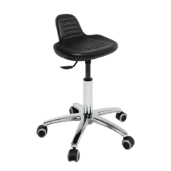 Tabouret médical siège integral Ecopostrual S4608 base alu et assise basse