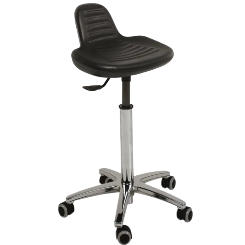 Tabouret médical siège integral Ecopostural S5608 base alu et assise haute