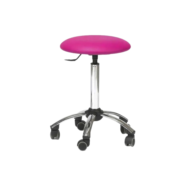 Tabouret médical sur roulettes ClediMed avec piètement chromé