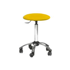 Tabouret médical sur roulettes ClediMed avec piètement chromé