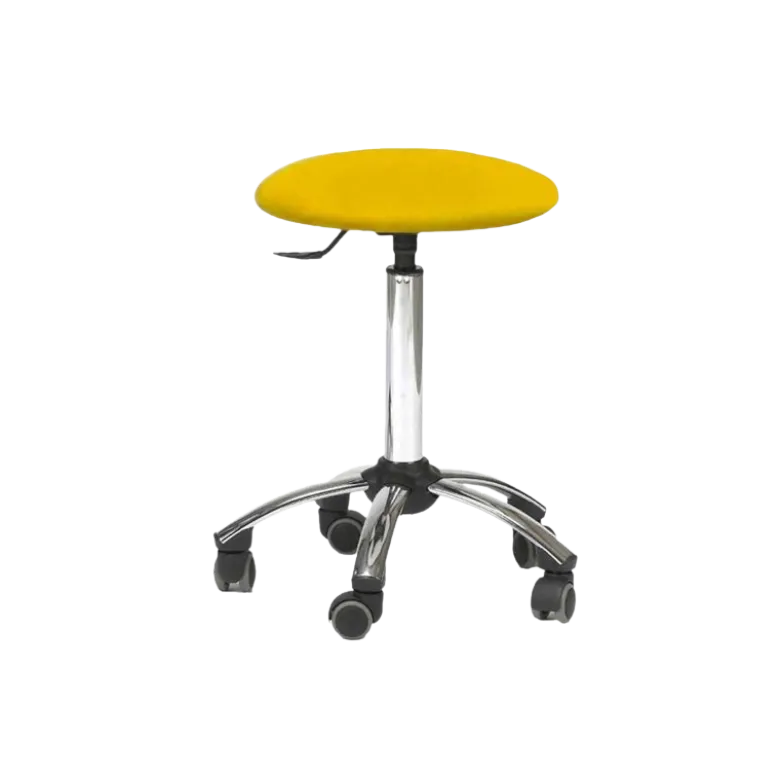 Tabouret médical sur roulettes ClediMed avec piètement chromé