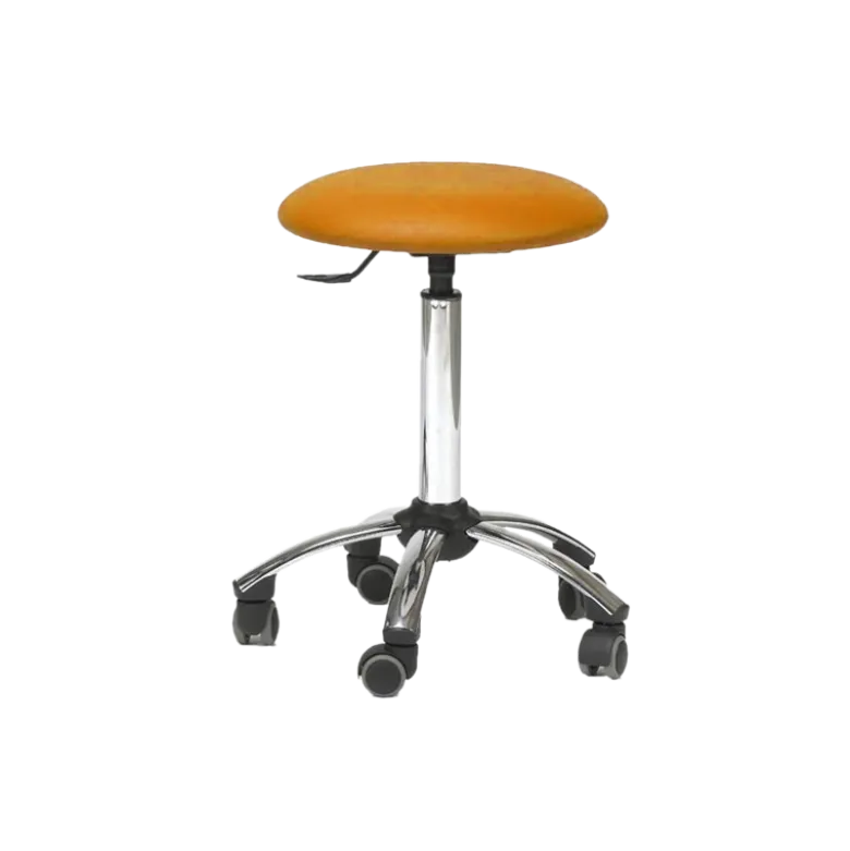 Tabouret médical sur roulettes ClediMed avec piètement chromé