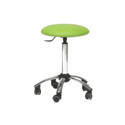 Tabouret médical sur roulettes ClediMed avec piètement chromé