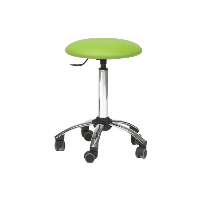Tabouret médical sur roulettes ClediMed avec piètement chromé