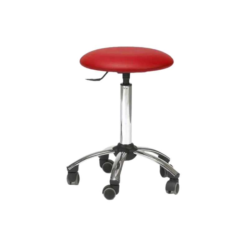 Tabouret médical sur roulettes ClediMed avec piètement chromé