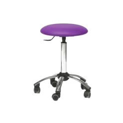 Tabouret médical sur roulettes ClediMed avec piètement chromé
