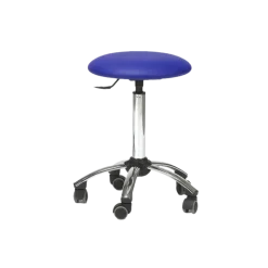 Tabouret médical sur roulettes ClediMed avec piètement chromé
