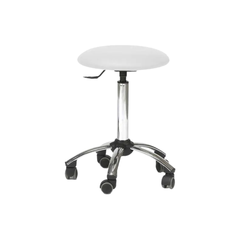 Tabouret médical sur roulettes ClediMed avec piètement chromé