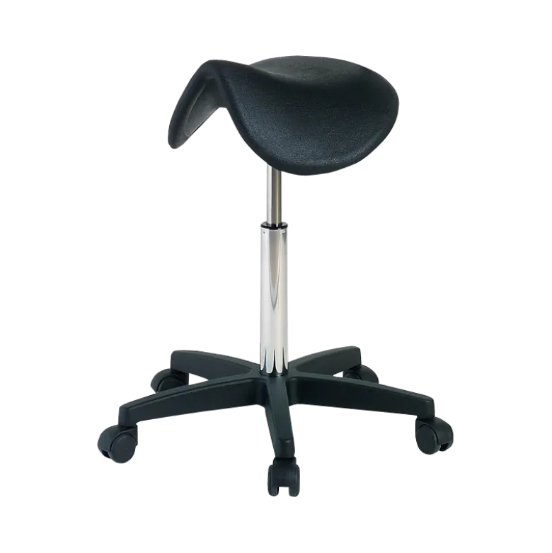 Tabouret selle Gamme 65 en polyuréthane noir