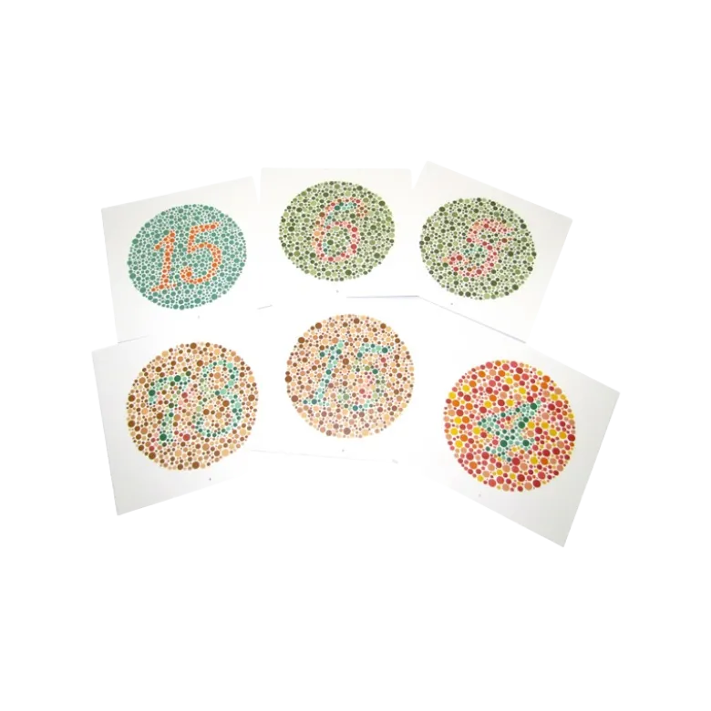 Test chromatique d'ishihara Gima pour adulte (15 planches)