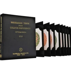 Test chromatique Ishihara - boîte de 38 planches